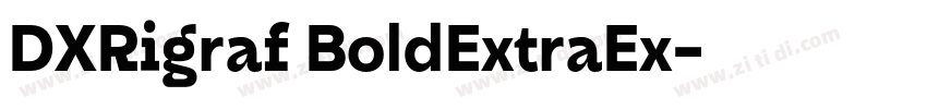 DXRigraf BoldExtraEx字体转换